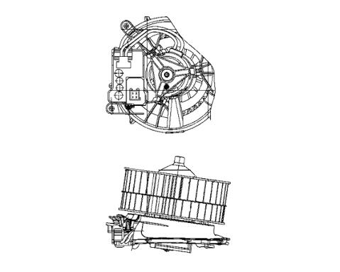 Mercedes Heater Fan Motor 2209060100 - Behr Premium 009159211